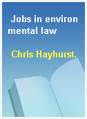 Jobs in environmental law