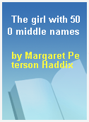 The girl with 500 middle names