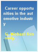 Career opportunities in the automotive industry