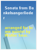 Sonata from Bankelsangerlieder