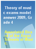 Theory of music exams model answer 2009, Grade 4