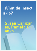 What do insects do?