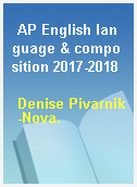 AP English language & composition 2017-2018