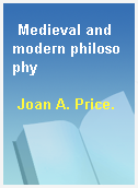 Medieval and modern philosophy