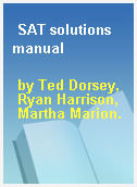 SAT solutions manual