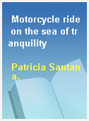Motorcycle ride on the sea of tranquility