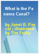 What is the Panama Canal?