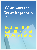 What was the Great Depression?