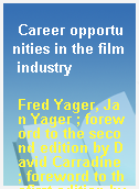 Career opportunities in the film industry