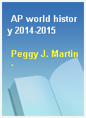 AP world history 2014-2015