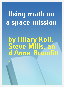 Using math on a space mission