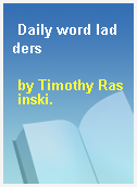 Daily word ladders