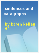 sentences and paragraphs