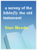 a survey of the bible(1): the old testament