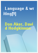 Language & writing[9]