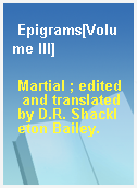 Epigrams[Volume III]
