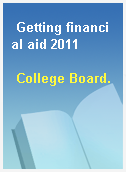 Getting financial aid 2011