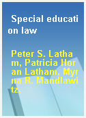 Special education law