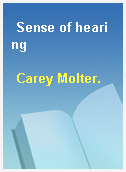 Sense of hearing