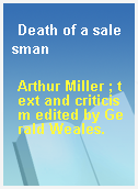 Death of a salesman