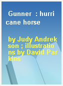 Gunner  : hurricane horse