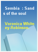 Sembia  : Sands of the soul
