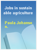 Jobs in sustainable agriculture