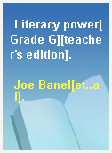 Literacy power[Grade G][teacher