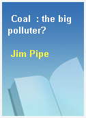 Coal  : the big polluter?