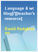 Language & writing[7][teacher
