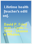 Lifetime health [teacher