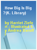 How Big Is Big?(K. Library)