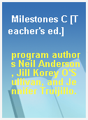 Milestones C [Teacher
