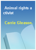 Animal rights activist