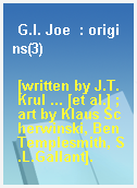 G.I. Joe  : origins(3)