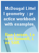McDougal Littell geometry  : practice workbook with examples.