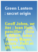 Green Lantern  : secret origin