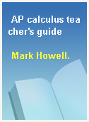 AP calculus teacher