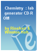 Chemistry  : lab generator CD-ROM