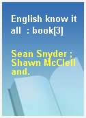 English know it all  : book[3]