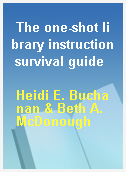 The one-shot library instruction survival guide