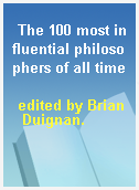 The 100 most influential philosophers of all time