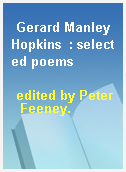 Gerard Manley Hopkins  : selected poems