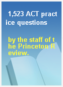 1,523 ACT practice questions