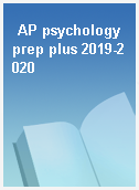 AP psychology prep plus 2019-2020