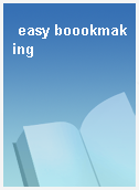 easy boookmaking