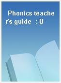 Phonics teacher