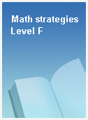 Math strategies Level F