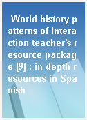 World history patterns of interaction teacher